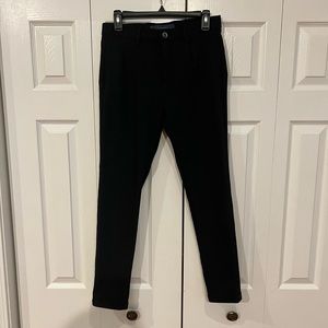 Zara pleated cuffed skinny pants